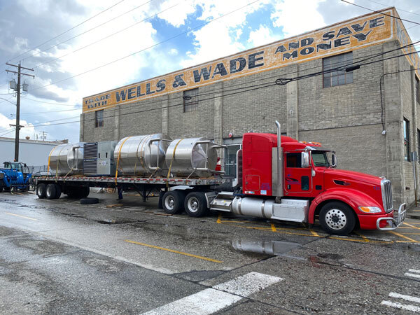 Brewery Equipment Tank in a Truck - Brew Movers
