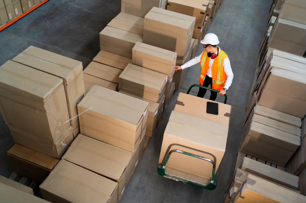 Freight cargo on top of each other at a shipping port
