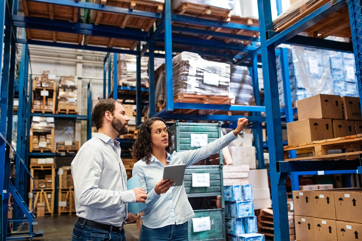 Supply chain managers using an inventory management system