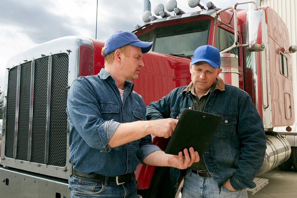 Experienced broker talking to a freight service provider